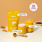 Blume Superfoods Latte - Turmeric Powder and Ginger Powder - Golden Milk, Cardamom, Ginger Root, Caffeine Free, Sugar-Free, Organic - Vegan, Keto Friendly, Gluten-Free - 25 Servings