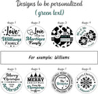 2025 Personalized Christmas Cookie Stamp Unique 3D Embossed Design Fun Tool for Baking Art (B)