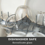 Creano 2x All-In-One Tea Glass with integrated Glass Filter and Lid - 14oz (400ml)