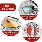 Non-stick Pastry Mat, Silicone Baking Mat with Measurement, Extra Large Silicone Mat for Baking Cookie Pie Bread Pizza Oven Reusable & Dishwasher Safe