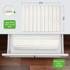 Large Stone Dish Drying Mats for Kitchen Counter, 24"×16", Collapsible quick dry stone mat kitchen, Eco-Friendly, Absorbent Diatomaceous Earth Mats for Dishes Bottles Cups, Match Any Countertop