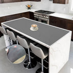 Silicone Mats for Kitchen Counter, 47.3"x23.6"(120cmx60cm) Large Heat Resistant Mat Kitchen Island Waterproof 2MM Thick Countertop Protector Mat Nons-slip Extra Large Counter Mat, Translucent Black