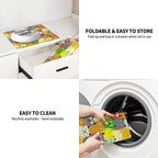 Charming Cat Dish Drying Mat, Highly Absorbent Microfiber Kitchen Counter Pad Reusable Washable, 16*18"