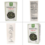 TIAN HU SHAN Premium White Tea Loose Leaf, Original Bai Mu Dan with a Light & Fresh Delicate Flavor, Low Caffeine, Hot & Cold Brew 4 Ounce (Pack of 1)