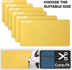 Dish Drying Mat for Kitchen Counter | Coffee Bar Mat for Countertops | Heat Resistant Drainer Mat with Non-slip Rubber Backed | Hide Stain Kitchen Absorbent Draining Mat | Yellow 16"x24"