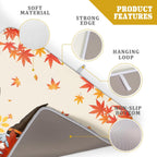 Fall Gnome Dish Drying Mat for Kitchen Counter Autumn Pumpkin Maple Leaves Dishes Pad Absorbent Fast Dry Dish Drainer Rack Mats 18x24 Inch Thanksgiving Day Drying Mats for Counter Accessories