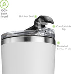 SIPX™ Triple-Insulated Tumblers - 16oz. Premium Modern Tumbler With Lid, insulated Cup Keeps Hot For 6 Hours, Stainless Steel Tumbler Made Of Sustainable Material, Coffee Travel Mug For Home & Office