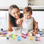 Gel Food Coloring 12 Colors x 0.7 oz Herbeklab Concentrated Gel Based Food Dye Vibrant Icing Colors Neon Food Coloring for Baking Cake Decorating Cookies Fondant