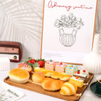 2 PCS 16 x 12 in Large Solid Acacia Rectangular Wood Serving Trays Natural Wooden Boards Serving Platters for Bar Coffee Party Dessert Tray