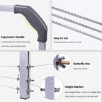 Professional Cake Cutter Slicer Leveler, Commercial 4 Layers Adjustable Stainless Steel Cakes Slice, Large Bread Cutter Toast Cutting Saw, Straight Spatula Baking Level Stratification Birthday Tools