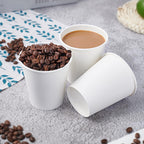 LITOPAK 270 Pack 10 oz Disposable Paper Coffee Cup, Drinking Cups for Water, White Paper Hot Coffee Cups, Suitable for Party, Picnic, Travel, and Events