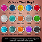 Bulk (20g) Rose Gold Luster Dust Edible Glitter for Cocktails | Premium Edible Rose Gold Luster Dust for Cake Decorations - Pink Edible Glitter for Drinks Cupcakes Cookies Cakes Food Paint