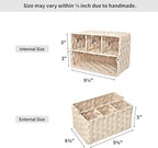 GRANNY SAYS Wicker Utensil Organizer, Silverware Caddy, Countertop Spoon and Fork Holder