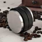 51mm Espresso Tamper, Coffee Distributor Adjustable Height, Coffee Leveler Fits with Two-in-one Double-head and Flat-bottom Three Leaf for Macaroons Espresso Coffee