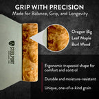 STEELPORT Bench Scraper | USA Made Premium Stainless Steel Dough Cutter & Shaper | Ideal as Bread, Pizza, Pastry Cutter | 18 Gauge Steel Blade, Tapered Oregon Maple Burl Handle | Home & Commercial Use