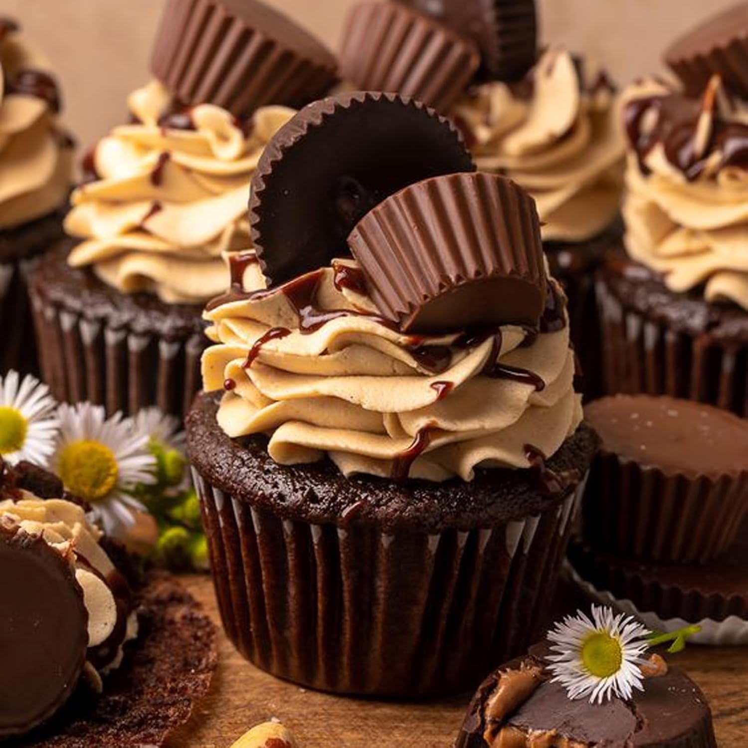 Peanut Butter Cup Molds, Bite-Size Chocolate Molds, Silicone Mold for Keto Fat Bomb, Jelly, Ice and Cordial, 2 PCS (Blue, Bite-Size)