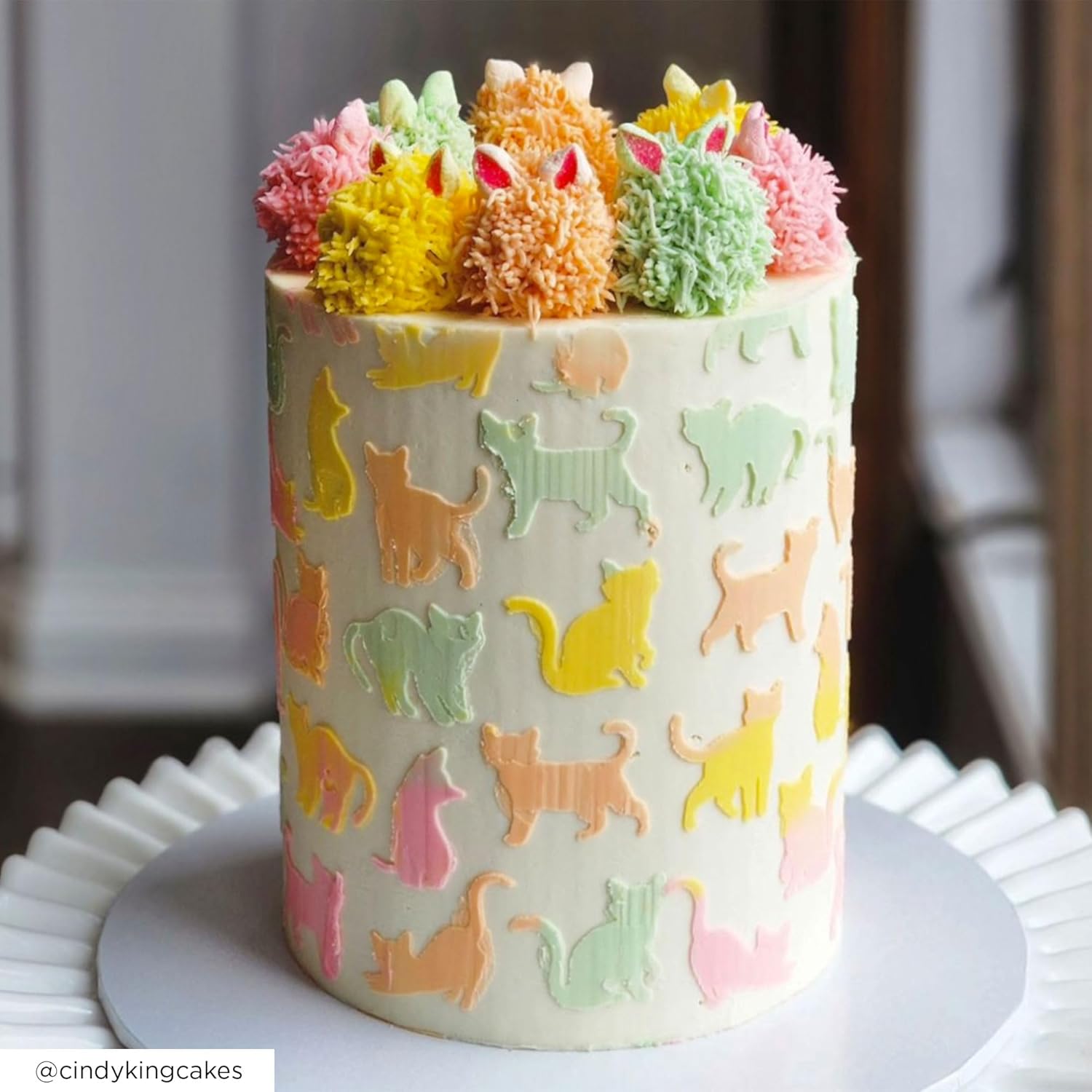 Large and Tall Cake Decorating Stencil (QATU)