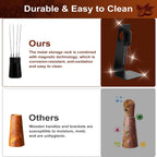 Espresso Accessories Kit 53.5mm, Coffee Tamper with Spring Loaded Calibration, 316 Stainless WDT Tool with Magnetic Stand and Dosing Funnel Set Fits Espresso Machine Press and 53.5mm Portafilters