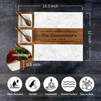 Personalized Charcuterie Board, Marble Cheese Boards for Bridal Shower Gifts, Perfect Housewarming Gifts for Couples, Custom Wedding Gifts, New Home Gift Best for Women