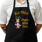 Personalized Chef Apron for Men, Custom Embroidered Design, Professional Kitchen Cooking BBQ Grilling for Dad, Decorated in USA