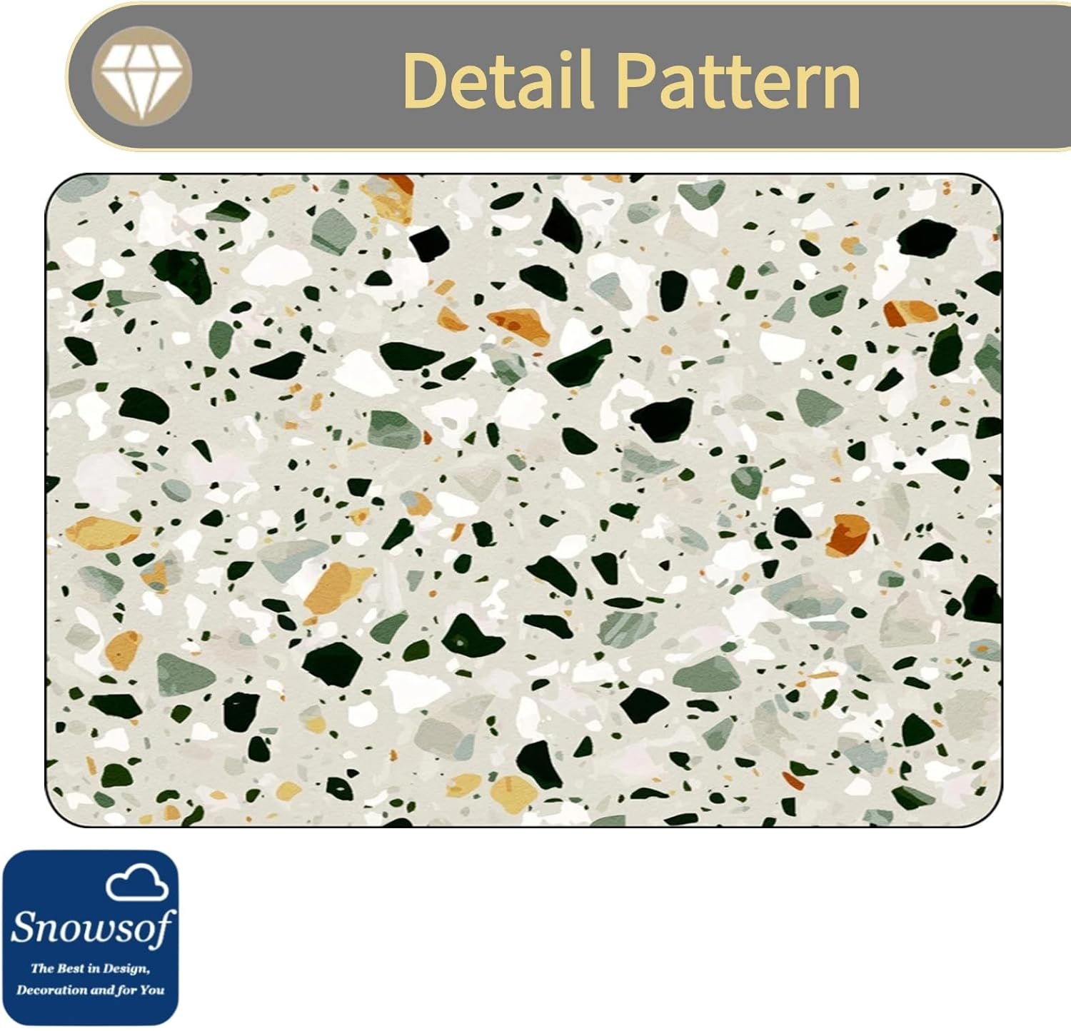 Dish Drying Mat - Absorbent Countertop Mat for Coffee Maker, Expresso Machine, Kitchen Use (03,16''×20'')