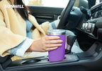 SUNWILL Travel Coffee Tumbler 20 oz, Insulated Mug with Lid, Stainless Steel Cup for Hot and Cold Drinks, Powder Coated Purple