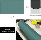 Coffee Dish Drying Mat,Coffee Bar Machine Decor Accessories,coffee maker mat for countertops,Absorbent Pad,Washable kitchen counter mat,Reversible Microfiber Fitted countertop cushions(bean green)