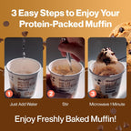 Bootylicious | High-Protein Muffin | 25g Protein, 7g Net Carbs, 2.32-2.75oz Cup, 12-Pack (Variety Pack)