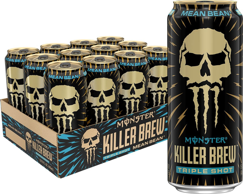 Monster Energy Killer Brew Mean Bean,15 Fl Oz (Pack of 12)