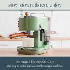 Folk Ceramics Leonard Ceramic Espresso Cups | Modern Stackable Demitasse Mugs for Espresso | Thick Walled, Handleless, Durable, Dishwasher & Microwave Safe | Set of 2, 3oz | Fog Grey