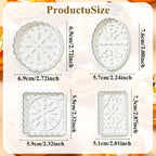 Cookie Stamps Baking Molds 4 Shapes, Biscuits Cutters, 3D Patterns Impression Embosser, Cookies Plunger Stamp, Homemake Bakeware DIY, Pastry, Bakery Desserts, Children Adults