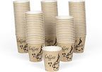 Smygoods Disposable Coffee Cups, To Go Paper Hot Cups, Classic Design (6 OZ, 100 Count) For Hot Beverages, Coffee, Tea, Espresso, Cocoa - Vasos Para Cafe