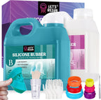 LET'S RESIN Super Elastic Silicone Mold Making Kit 10A,70.5oz Jade Green Mold Making Liquid Silicone Rubber, Ideal for Casting Resin Molds/Silicone Molds/Candle Molds/Silicone Inlay (2KG)