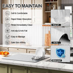 Dish Drying Mat for Kitchen Counter | Coffee Bar Mat for Countertops | Heat Resistant Drainer Mat with Non-slip Rubber Backed | Hide Stain Kitchen Absorbent Draining Mat | Light Grey 18"x24"