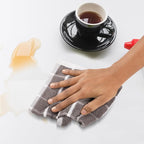 Urban Villa Dish Cloths Terry Cotton Pack of 6, Highly Absorbent Quick Drying Super Soft Premium Dish Towels for Kitchen with Hanging Loop Hand & Tea Towels - 12x12 Inch, (Grey & White, Checks)