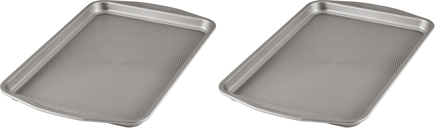 Circulon Nonstick Bakeware, Nonstick Cookie Sheet/Baking Sheet - 11 Inch x 17 Inch, Dark Gray (Pack of 2)