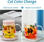 Glass Tea Cup with Infuser and Lid, 16.2oz/480ml Large Borosilicate Teacup,Tea Glass, Clear Mug for Loose Leaf Tea, Blooming Tea, Microwave & Dishwasher Safe - Tea Maker Gift for Birthday