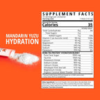 Boba Tea Hydration | Electrolyte Powder Drink Mix | Mandarin Yuzu | 1000mg Electrolytes, Vitamin C | 16 Stick Packets