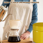 uxcell 2Pcs Round Tea Canisters, 4" x 4" Airtight Metal Tea Containers for Loose Tea, Coffee Beans, Spices - Durable, Compact, and Stylish Storage Tea Tin (Yellow)