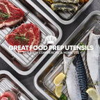 Stainless Steel Casserole Pan or Food Prep Container with Rack & Lid (Tray), 3.5Quarts, Buffet Party Pans, Roasting Pan with Rack, Bakeware, Roaster, Oven-safe, Freezer-friendly (1306 / No6)