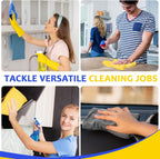 Nuenen Microfiber Cleaning Cloths for Cars 16 x 16 Inch Ultra Absorbent Car Towels Drying Reusable Cleaning Supplies House Kitchen Window Microfiber Towel(Blue, Gray, Yellow,60 Pcs)