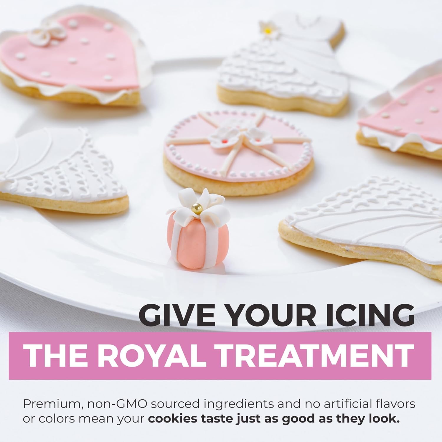 Meringue Powder (5lb) For Royal Icing, Premium Quality, High Egg White Formula, Create Incredible Royal Icing or Frosting for Sugar Cookies, Naturally Flavored, Verified Gluten Free, Non-GMO Sourced