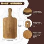 Lounsweer 6 Pcs Thicken Cutting Board Bulk Wood Board for Chopping Serving Charcuterie Material for Laser Engraving Mother' Day Wedding Housewarming Gift