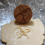 Wood Cookie Stamp, 2.5 Inch (Bird on Branch CS-008)
