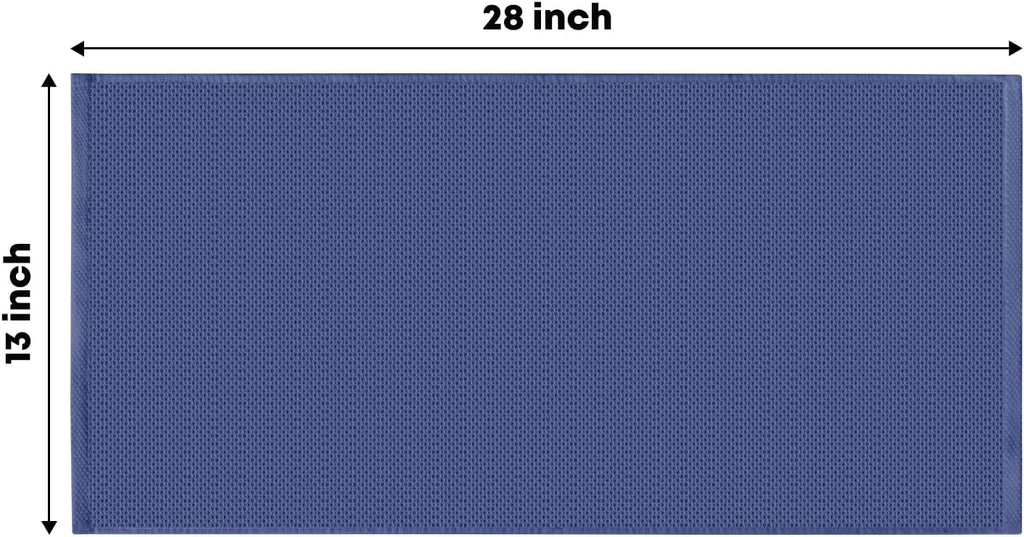 Artoid Mode 100% Cotton Navy Blue Waffle Weave Kitchen Dish Cloths, 13x28 Inch Ultra Soft Absorbent Quick Drying Kitchen Dish Towels Set of 4