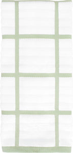 All-Clad Checked Kitchen Towel: Highly Absorbent, Super Soft Long Lasting - 100% Cotton, 17"x30" Tea Towel for Cleaning & Drying Dishes, Pans, Glassware, or Countertops, (1-Pack), Fennel