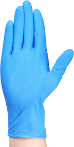 TitanFlex Heavy-Duty Blue Disposable Nitrile Gloves, Box of 100, 6-mil, Fully Textured, Powder-Free, Latex-Free, Non-Sterile