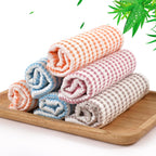 Kitchen Washcloths 6 Pack, 10x14 Inch Small Dish Cloth for Washing Dishes, Lint Free Fast Dry Reusable Cleaning Cloth, Ultra Soft & Scratch Free Waffle Dish Rag, Easy to Rinse Multicolor Dishcloth
