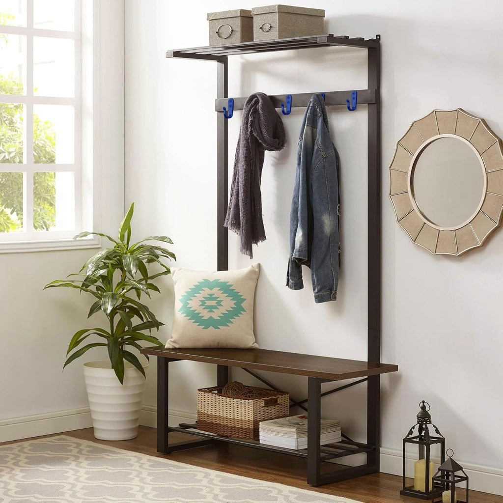 20PCS Wall Hooks for hanging, Metal Wall Hooks for Coats, Coat hooks for Wall, Heavy Duty Single Prong Wall Hooks With 40 Pieces Screws for Hanging Coats，Towel，Backpack，Hat, Dog Leashes (Blue)