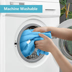 HOMEXCEL Blue Microfiber Cleaning Cloth, 100 Pack Cleaning Towels for Kitchen, Lint Free, Scratch-Free, Highly Absorbent, and Reusable Cleaning Rags for House, Window and Glass, Cars, 11.5 X11.5 inch